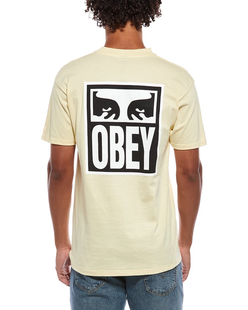 Obey T-shirt In Yellow