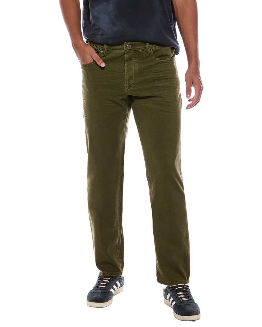 Diesel Solid Denim Trouser In Green