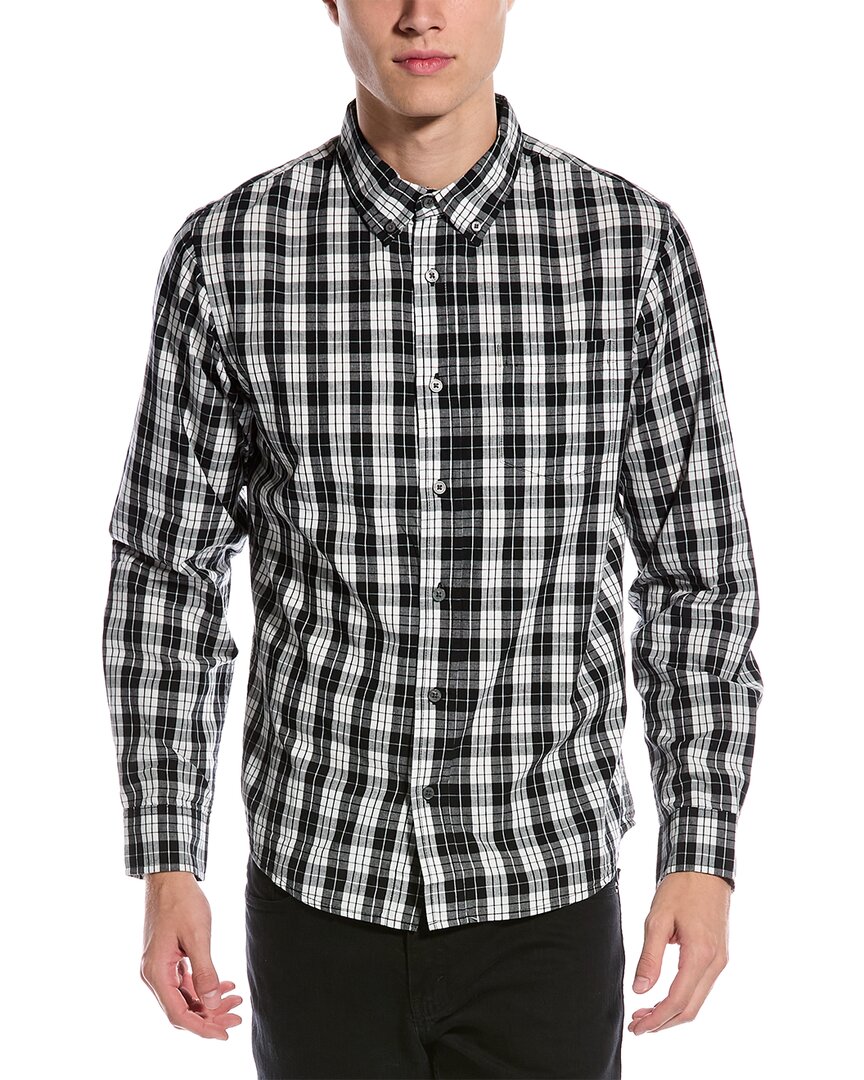 Shop Slate & Stone Poplin Button-down Collar Shirt In Black