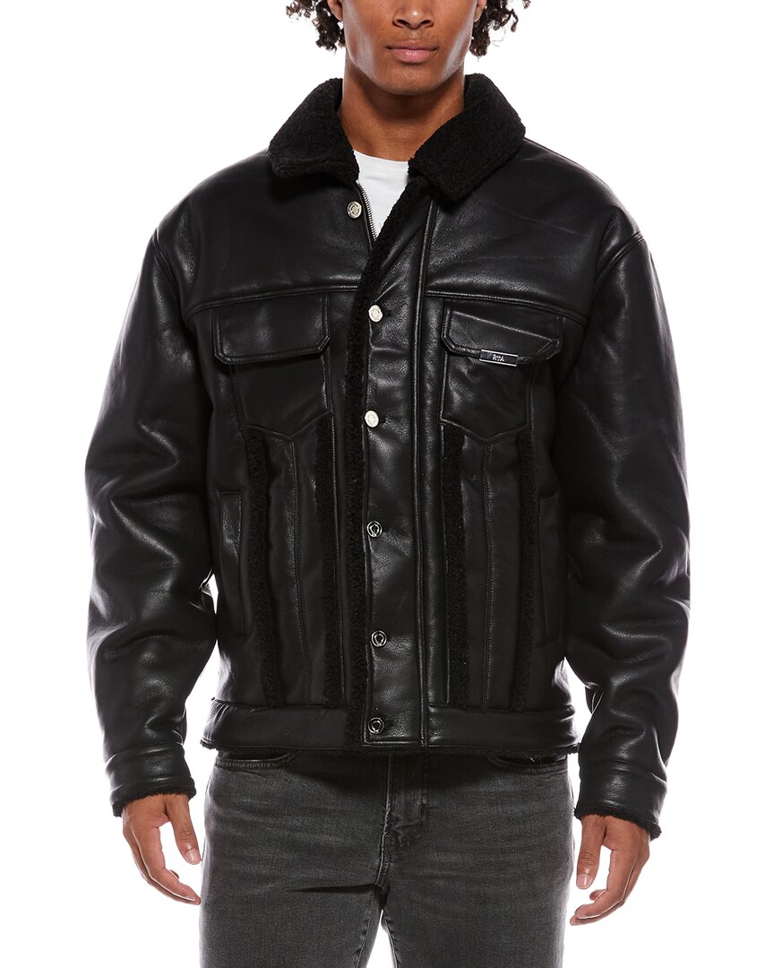 Rta Danny Leather Jacket In Multi