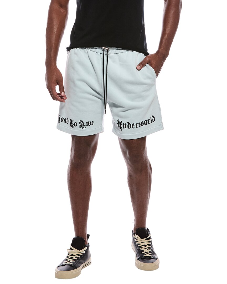 Rta Clyde Sweat Short In Blue