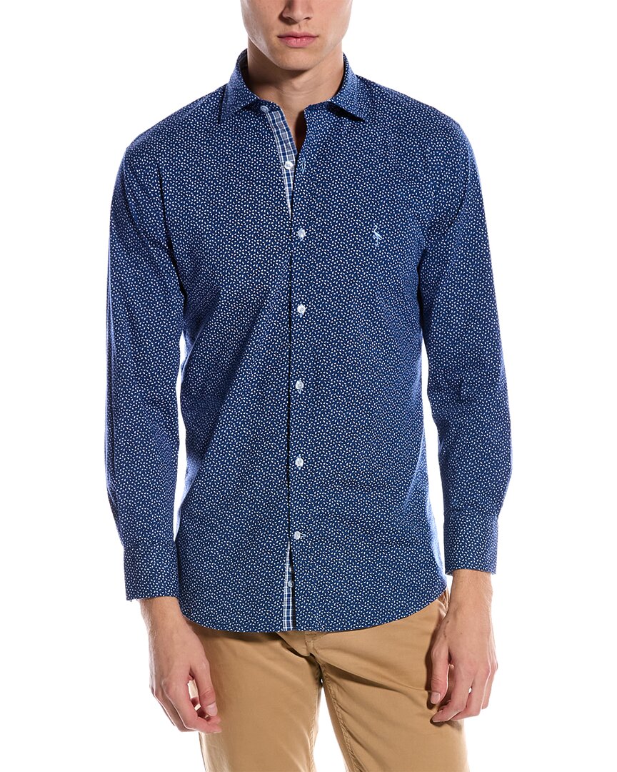 Shop Tailorbyrd Woven Shirt In Blue