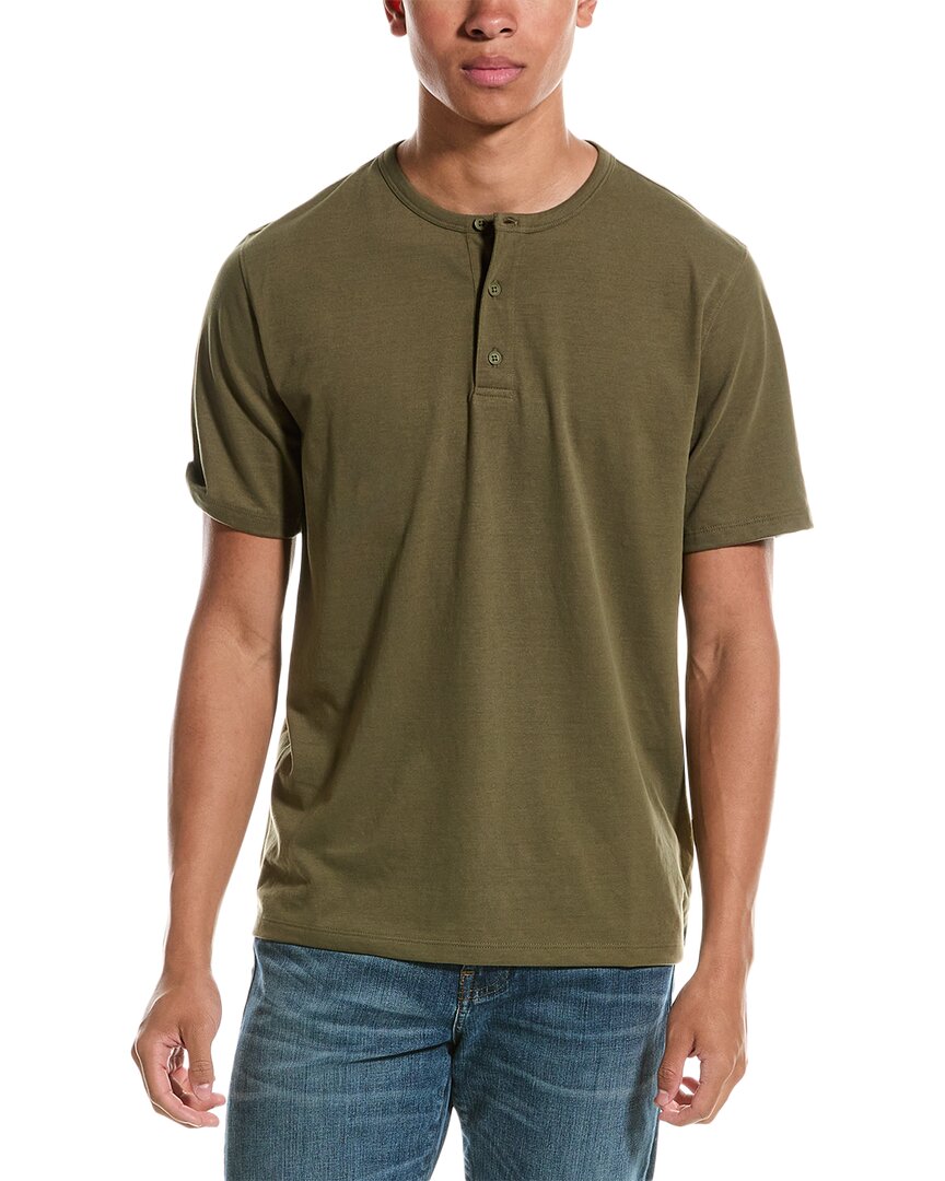 Vince Henley Shirt In Green