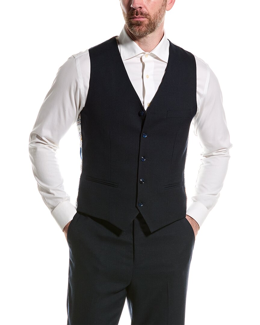 Shop Paisley & Gray Eaton Modern Fit Vest In Blue