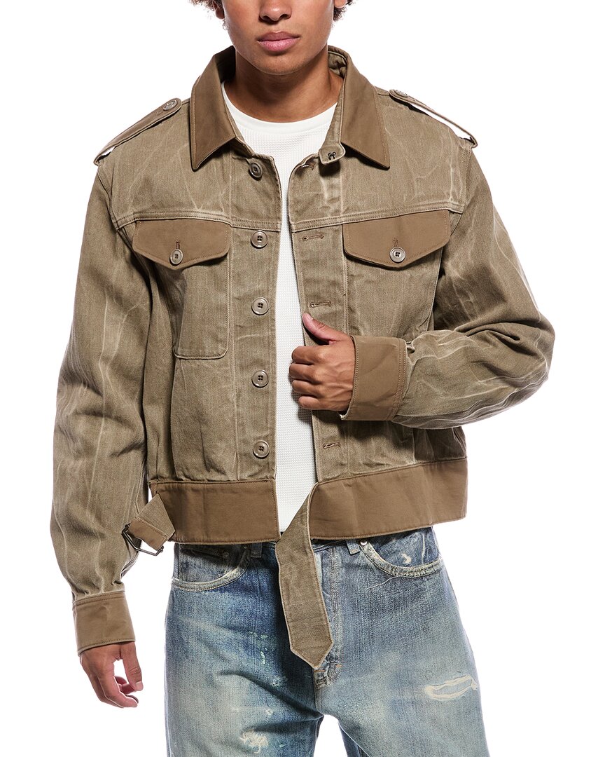 Our Legacy , Denim Jackets, Male, Green, L, Battle Jacket - Image 2