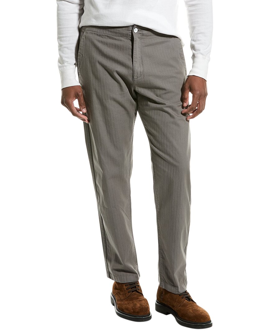 Shop Rag & Bone Brighton Linen-blend Trouser In Grey