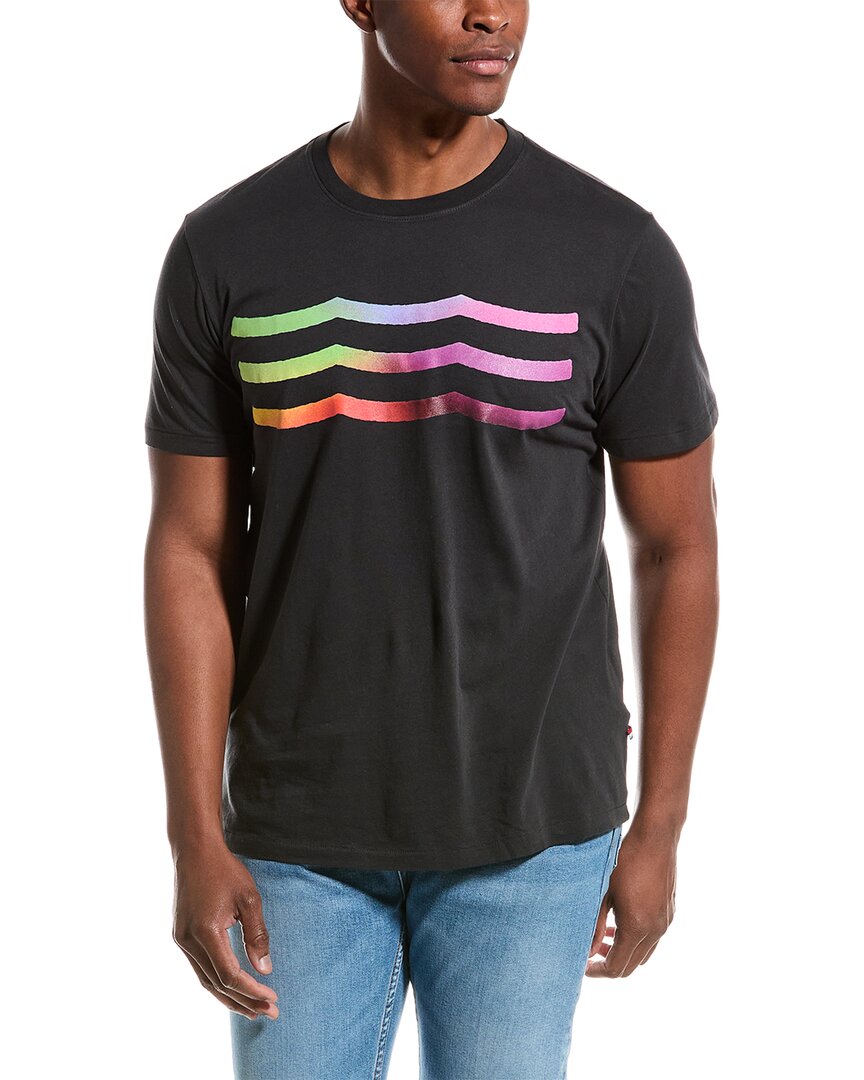 Shop Sol Angeles Rainbow Waves Crew T-shirt