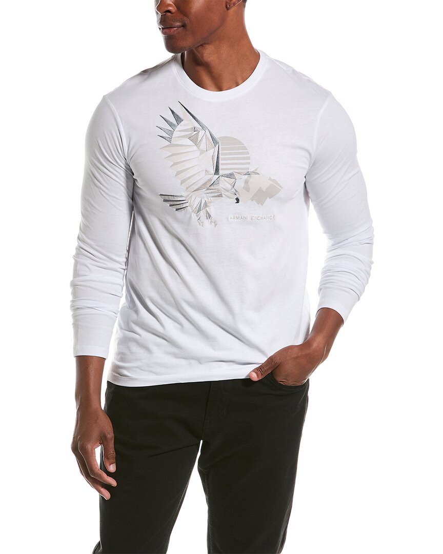Armani Exchange Regular Fit T-shirt In White