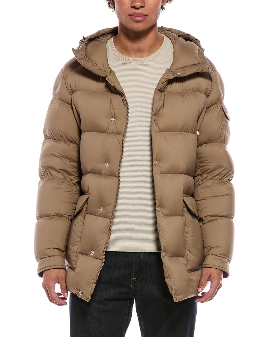 Moncler , Down Jackets, Male, Beige, M, Bretagne Down Jacket - Image 2