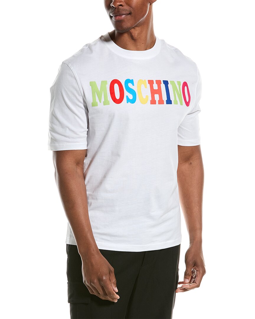 Moschino Cotton Logo T-shirt In White