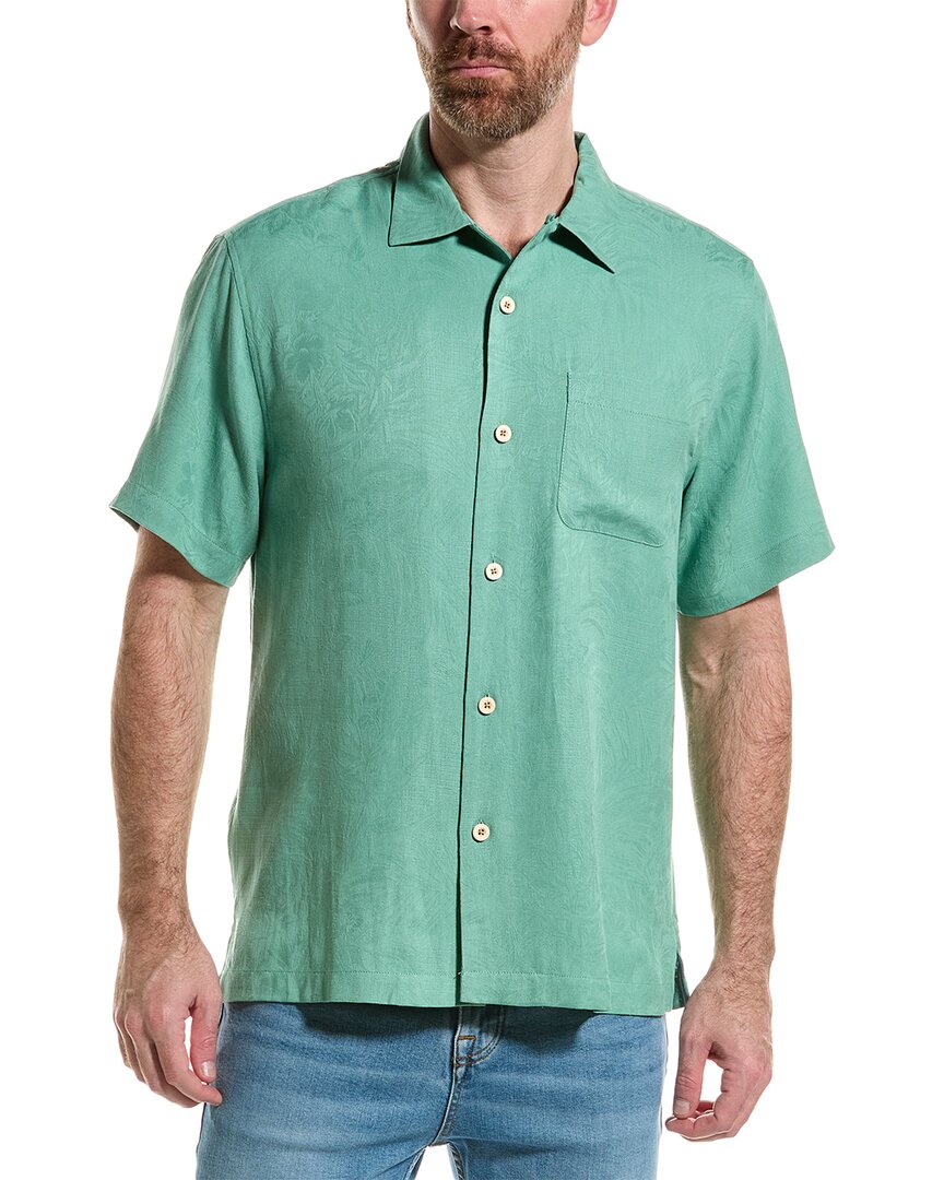 Tommy Bahama Tropic Isles Silk Camp Shirt In Blue