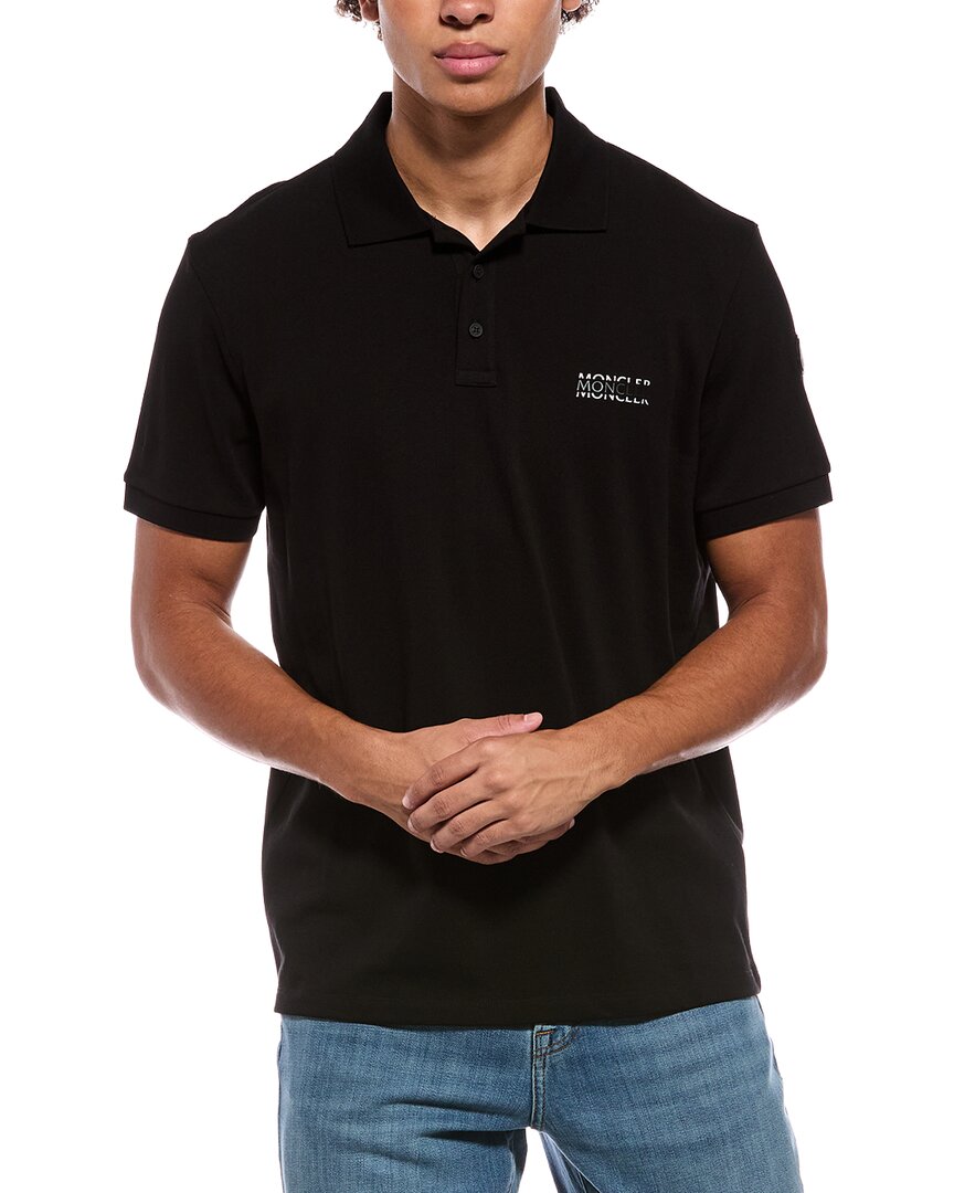 Moncler Black Polo Shirt