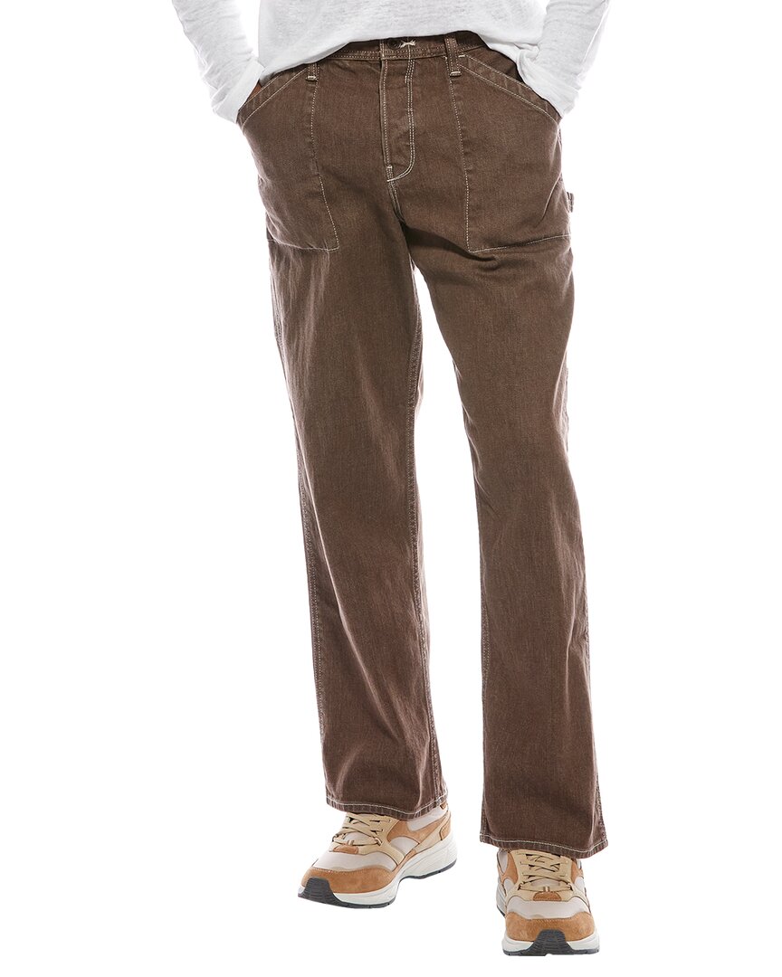 Todd Snyder Carpenter Brown Relaxed Fit Jean In Gray
