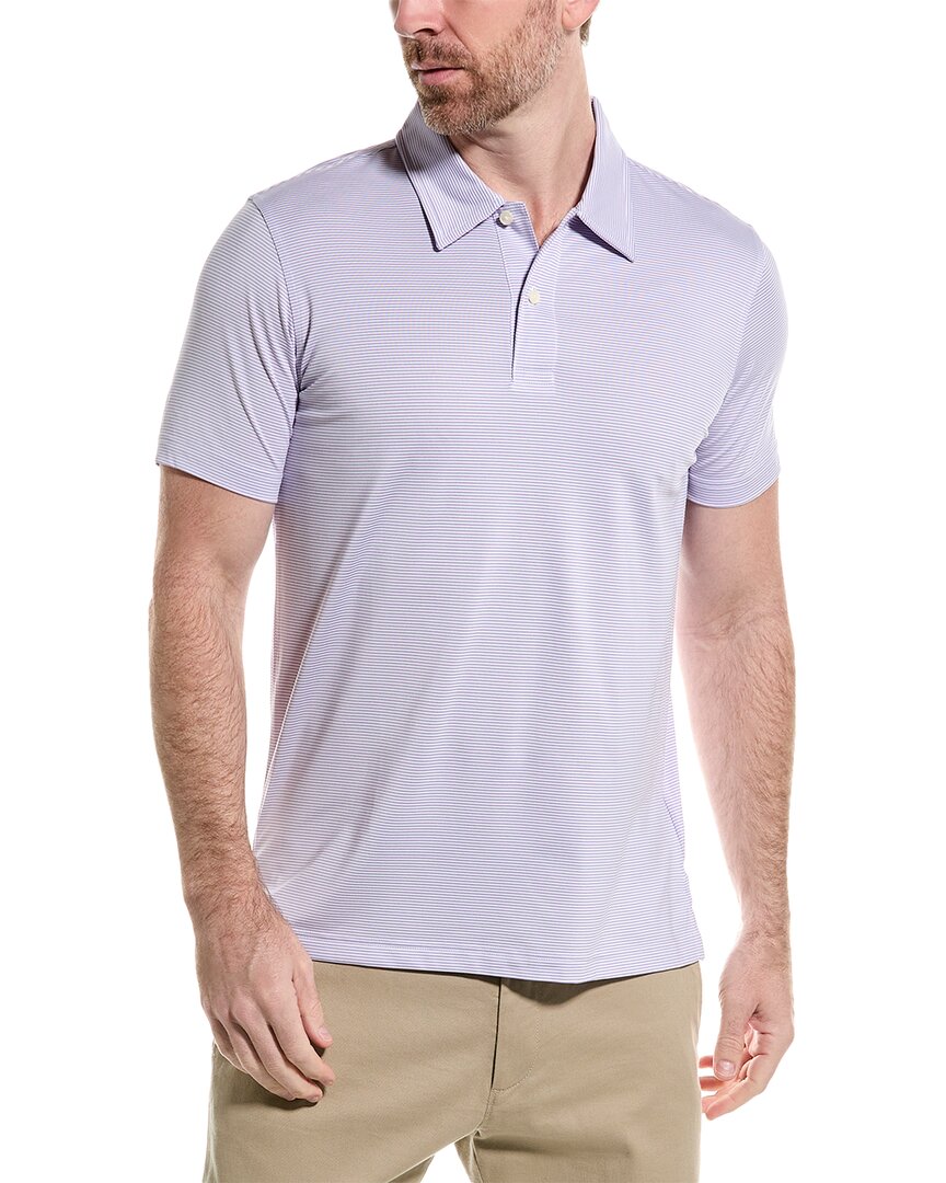 Shop Brooks Brothers Golf Polo Shirt In Purple