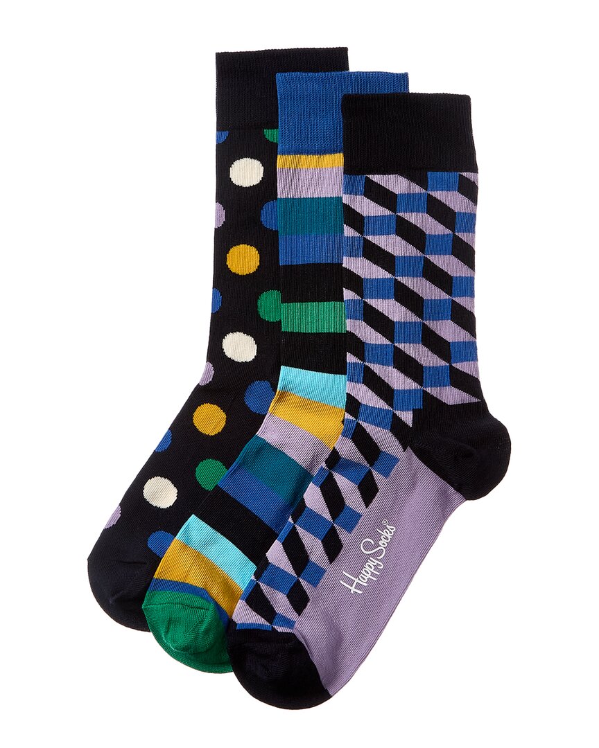 Shop Happy Socks Stripe 3pk Gift Set