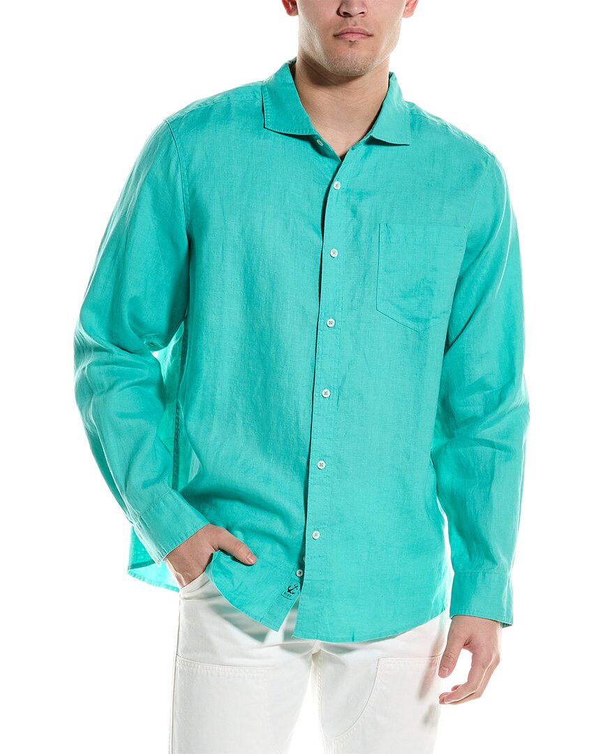 Shop Hiho Linen Shirt In Blue