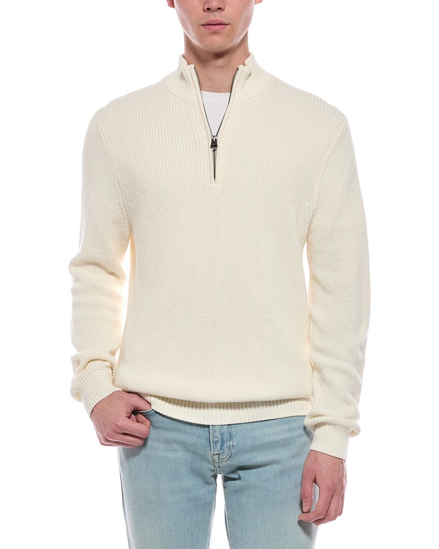 Faherty Sunwashed 1/4-zip Sweater In Animal Print
