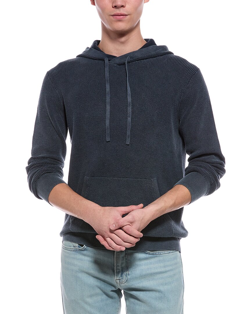 Faherty Sunwashed Sweater Hoodie In Black