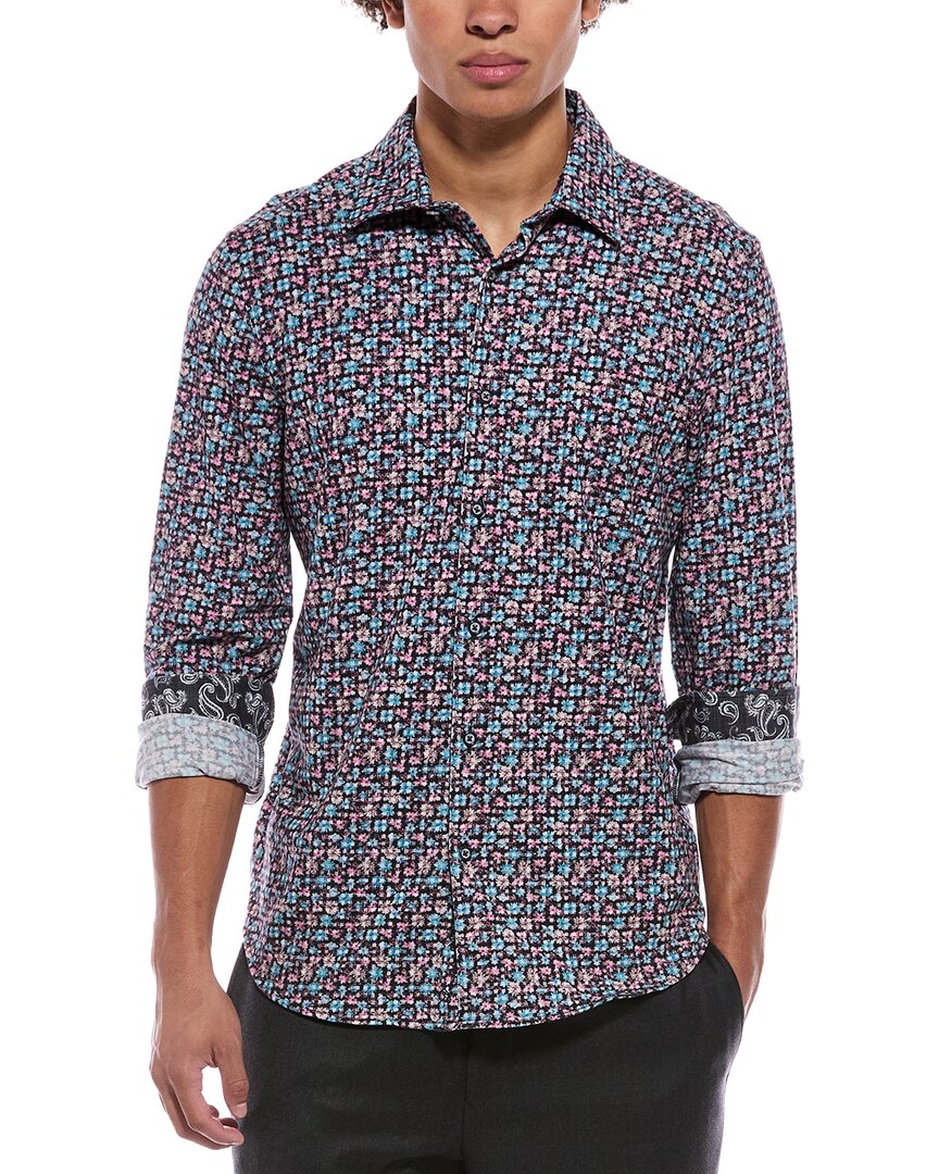 Robert Graham Shipton Knit Shirt In Animal Print