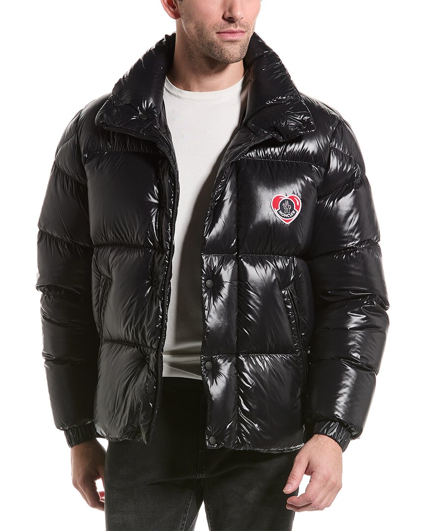 Moncler Misam Nylon Laquè Down Jacket In Black