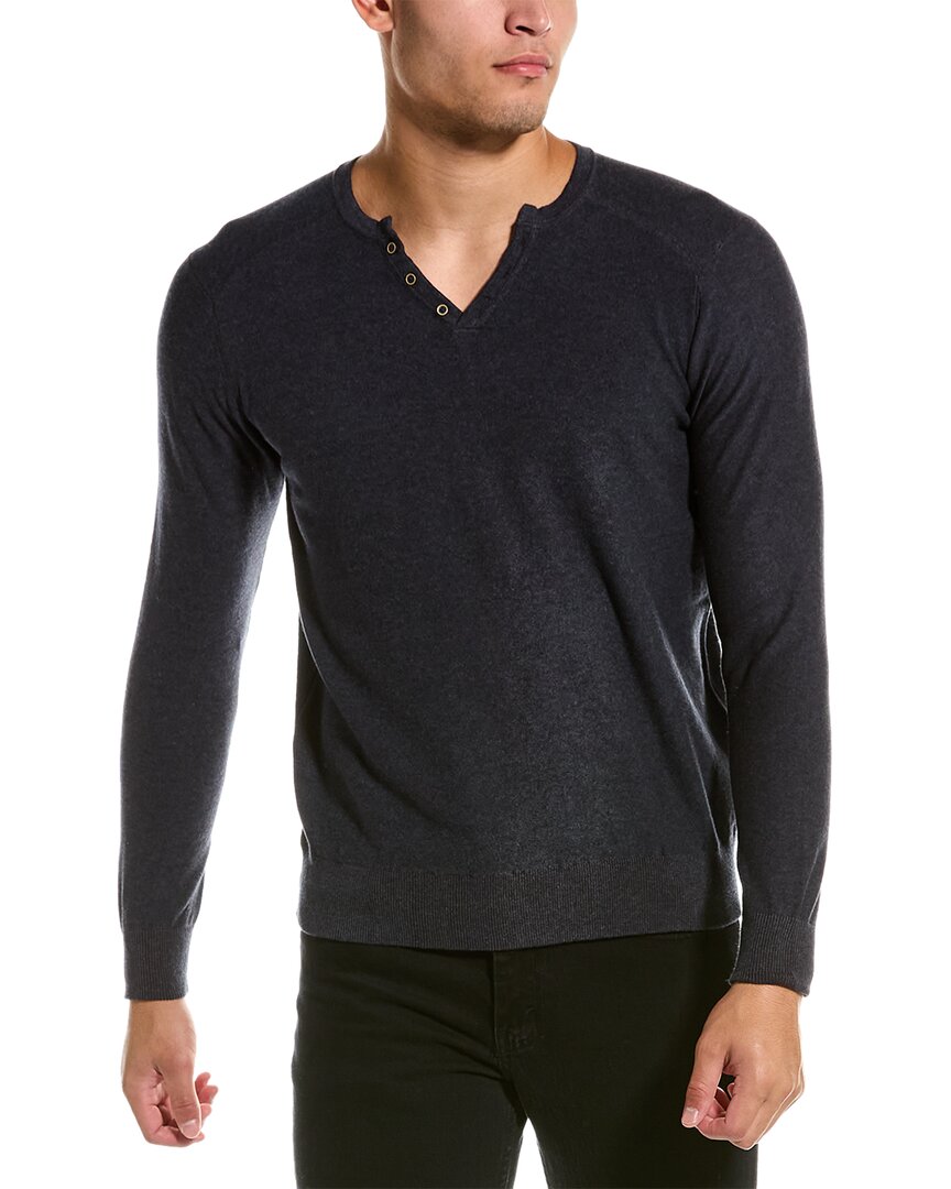 Raffi Reversible Henley In Grey