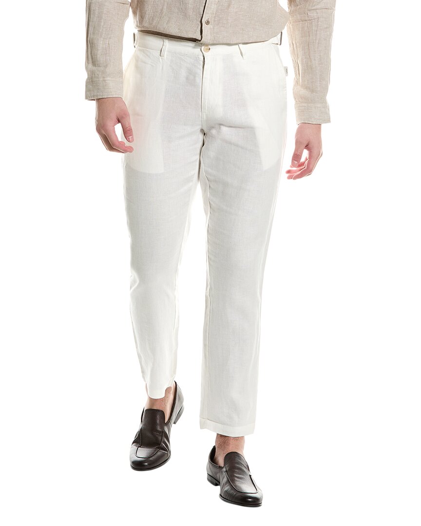 Shop Onia Linen-blend Trouser In White