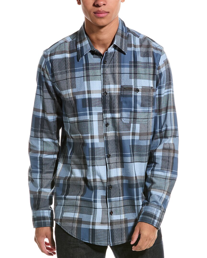 POINT ZERO POINT ZERO LIGHT BRUSH FLANNEL SHIRT