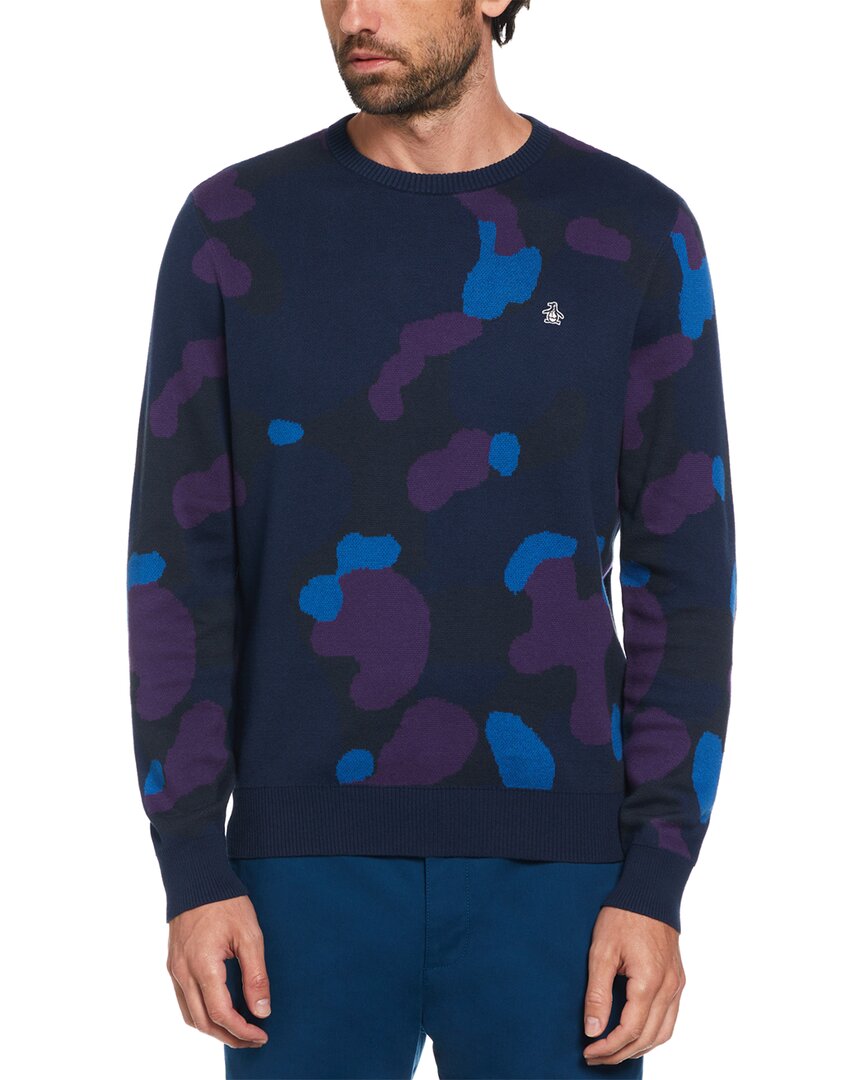 Shop Original Penguin Camo Print Sweater