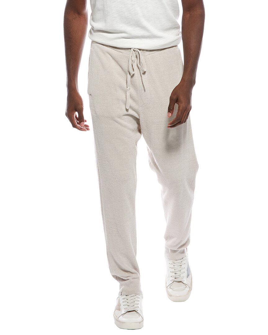 Barefoot Dreams Ccul Rib Inset Jogger In Gray