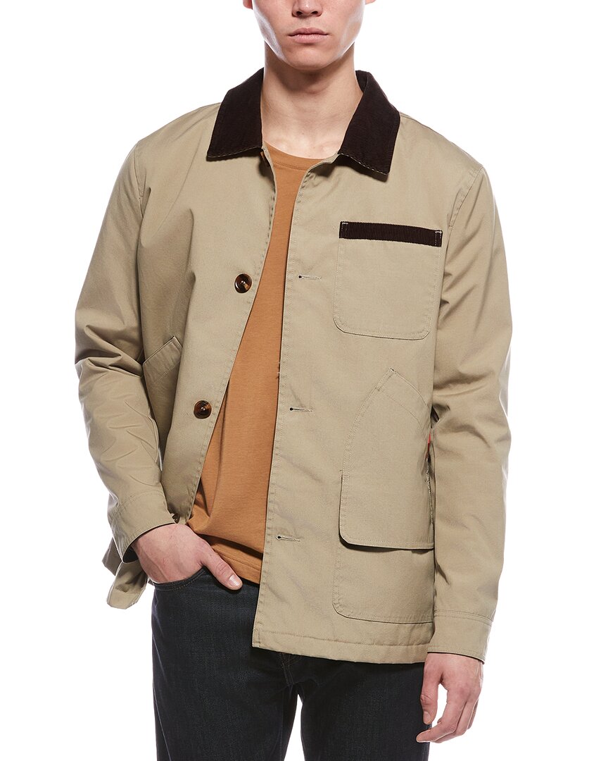 Hunter Samuel Canvas Jacket In Brown