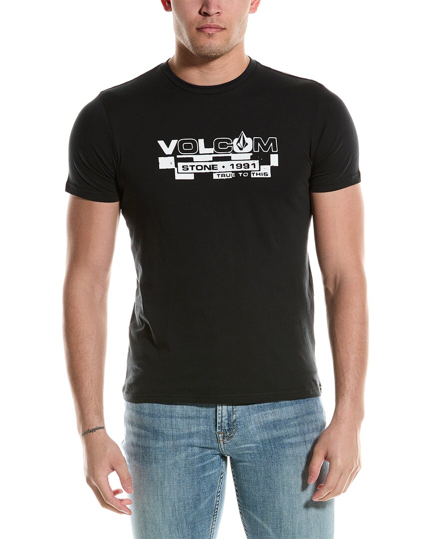 Shop Volcom Slap Dash T-shirt In Black