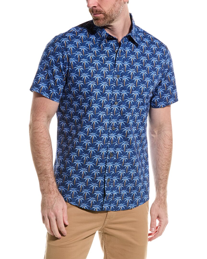 Shop Slate & Stone Printed Shirt In Navy