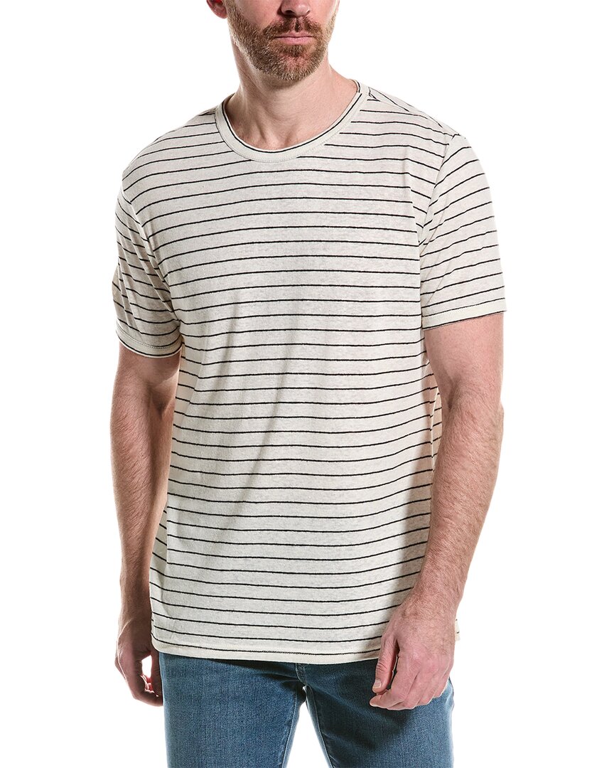 Shop Slate & Stone Linen-blend T-shirt In White