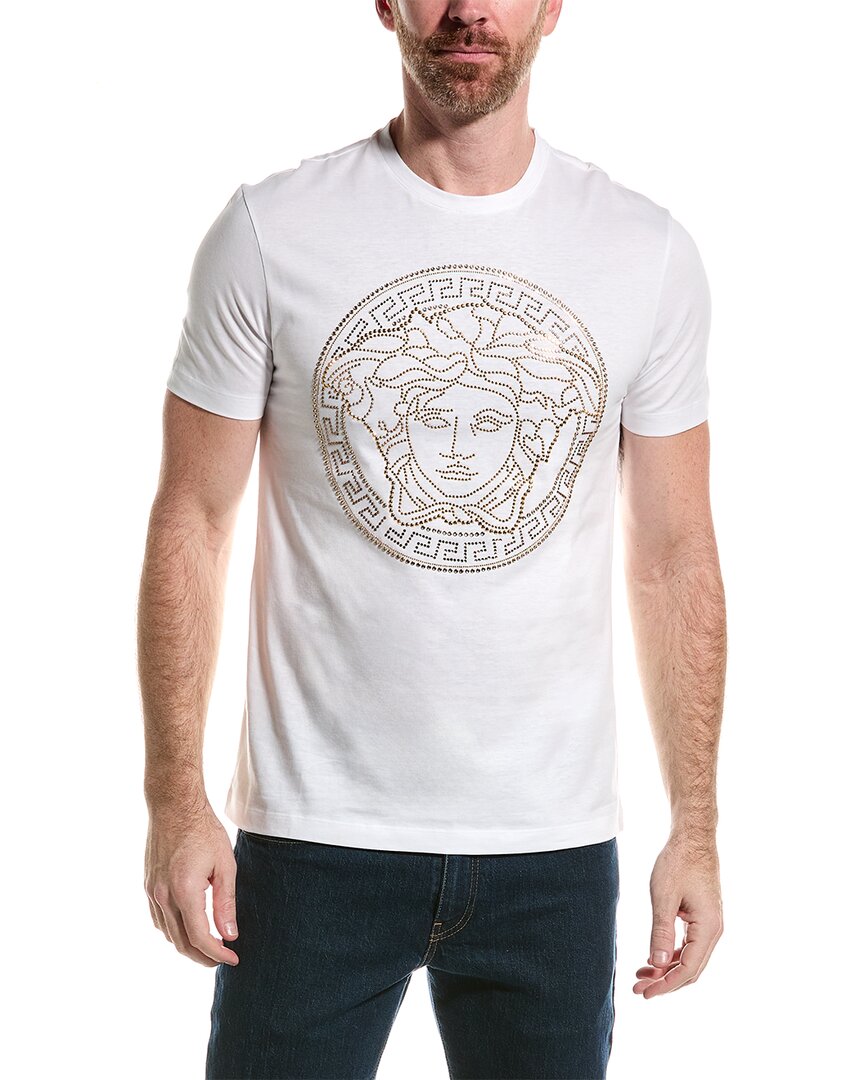 Shop Versace Taylor Fit T-shirt In White
