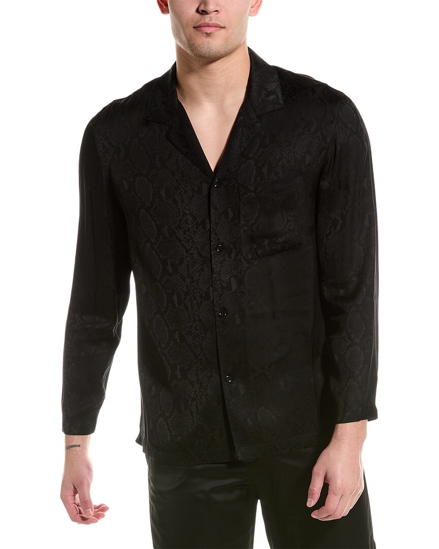 The Kooples Jacquard Shirt In Black