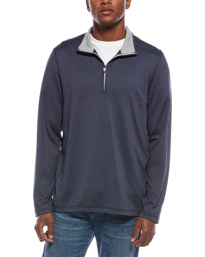 Brooks Brothers Knit 1/2-zip Pullover In Blue