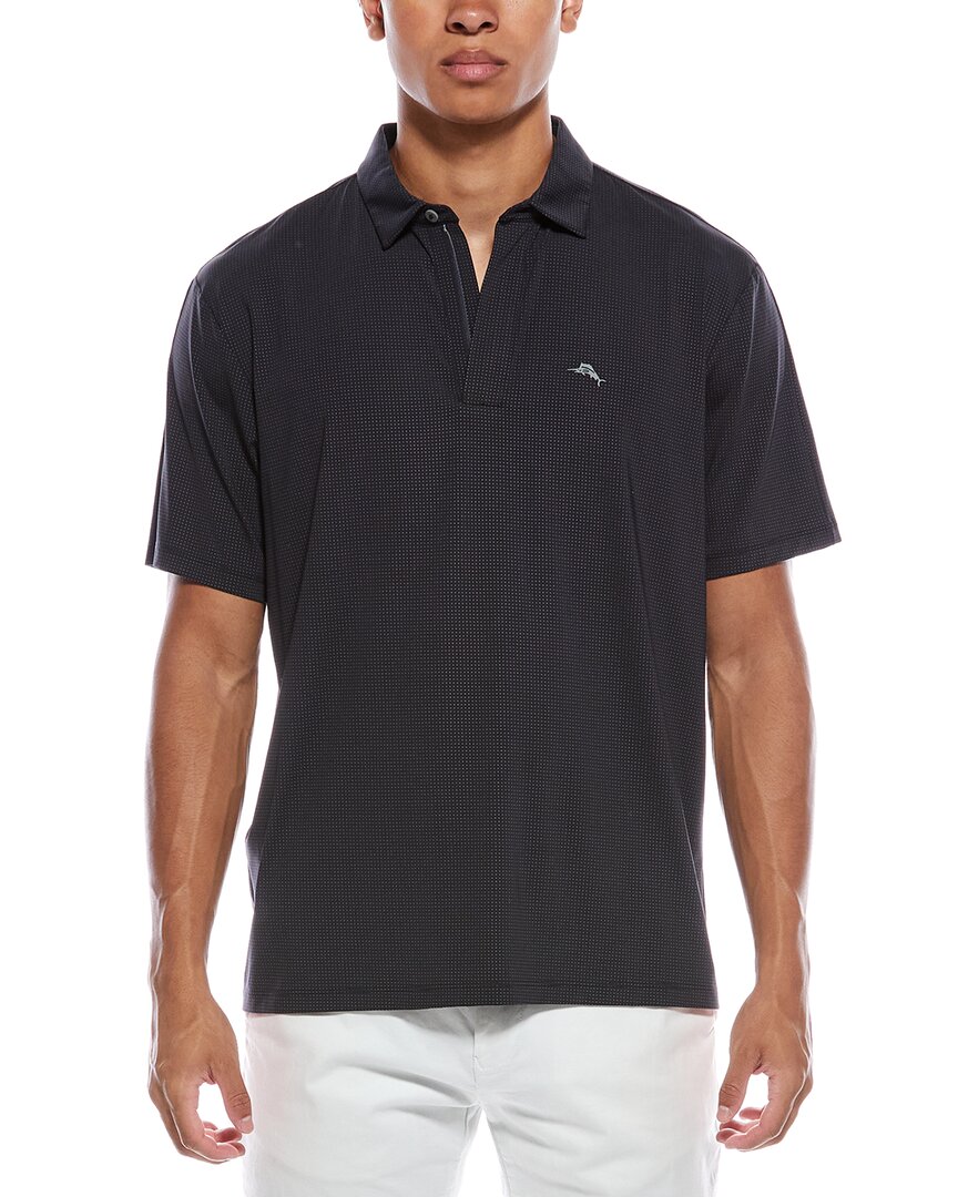 Tommy Bahama New Palm Desert Oasis Polo Shirt In Black