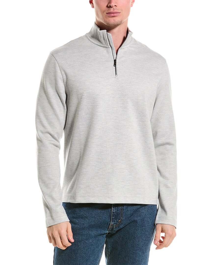 Shop Ted Baker Morric 1/2-zip Pullover In Grey