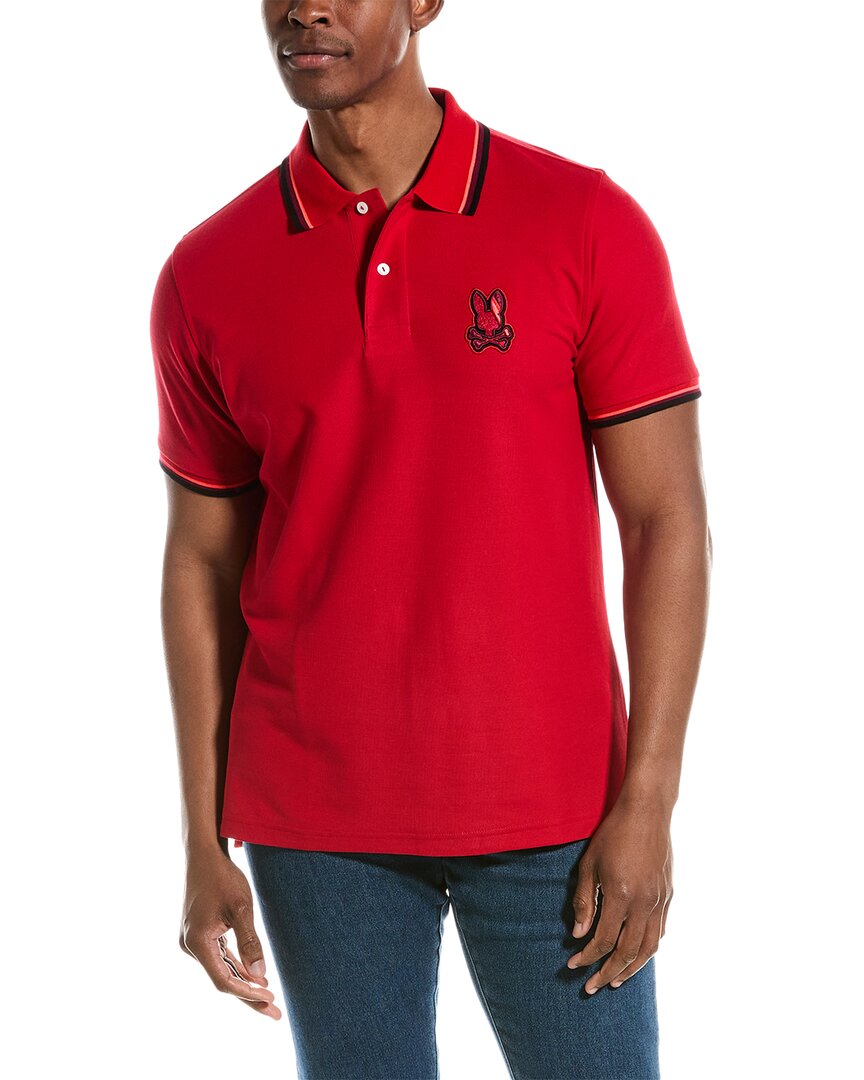 Shop Psycho Bunny Apple Valley Polo Shirt In Red