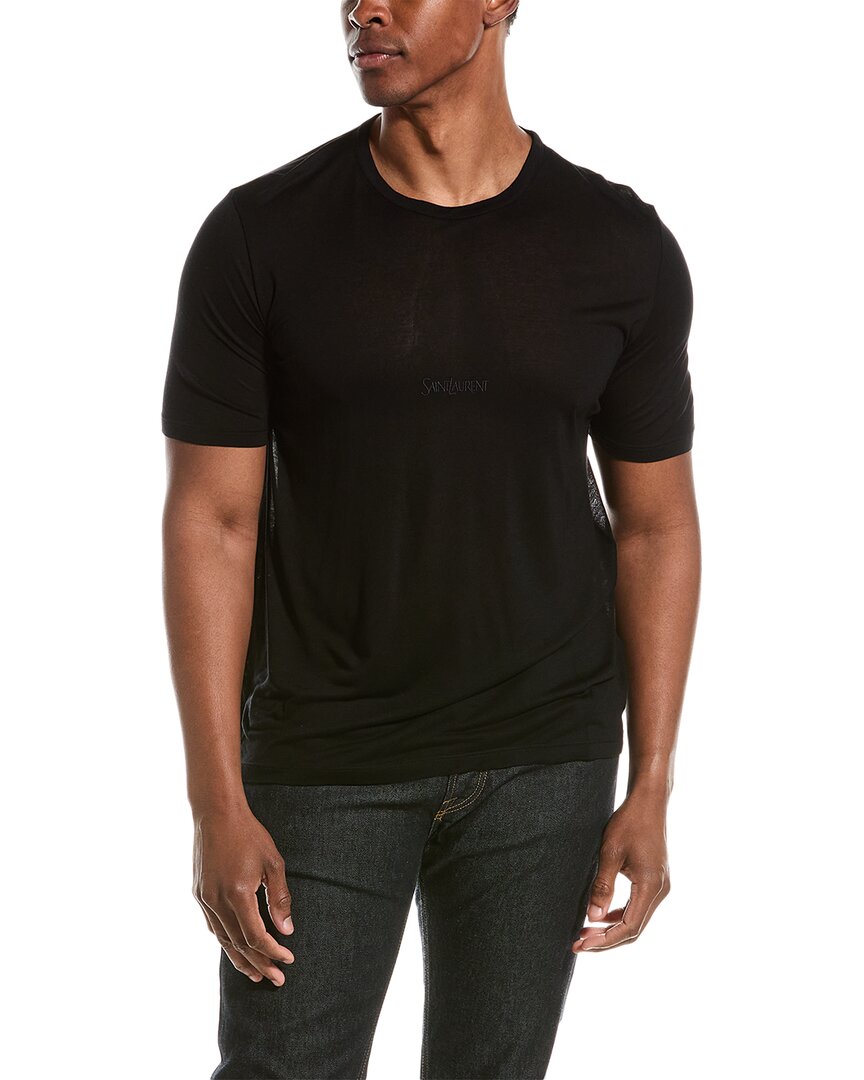Pre-owned Saint Laurent T-shirt Men's In Black