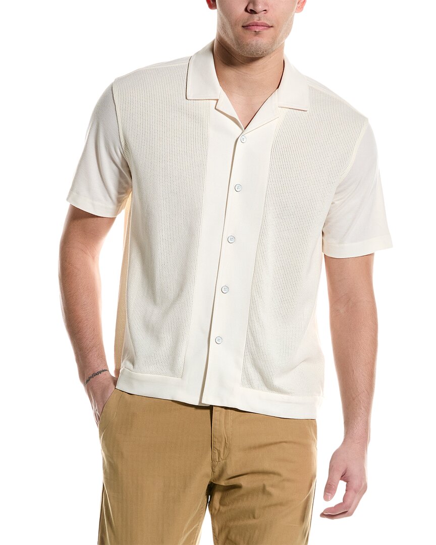 Shop Rag & Bone Avery Knit Mesh Shirt In White