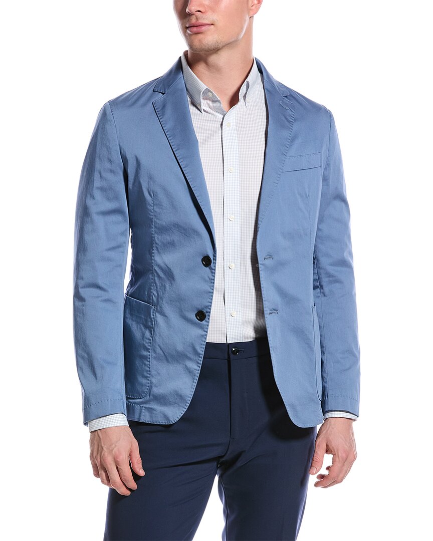 Pre-owned Hugo Boss Boss  Slim Fit Sport Jacket Men's In Blue