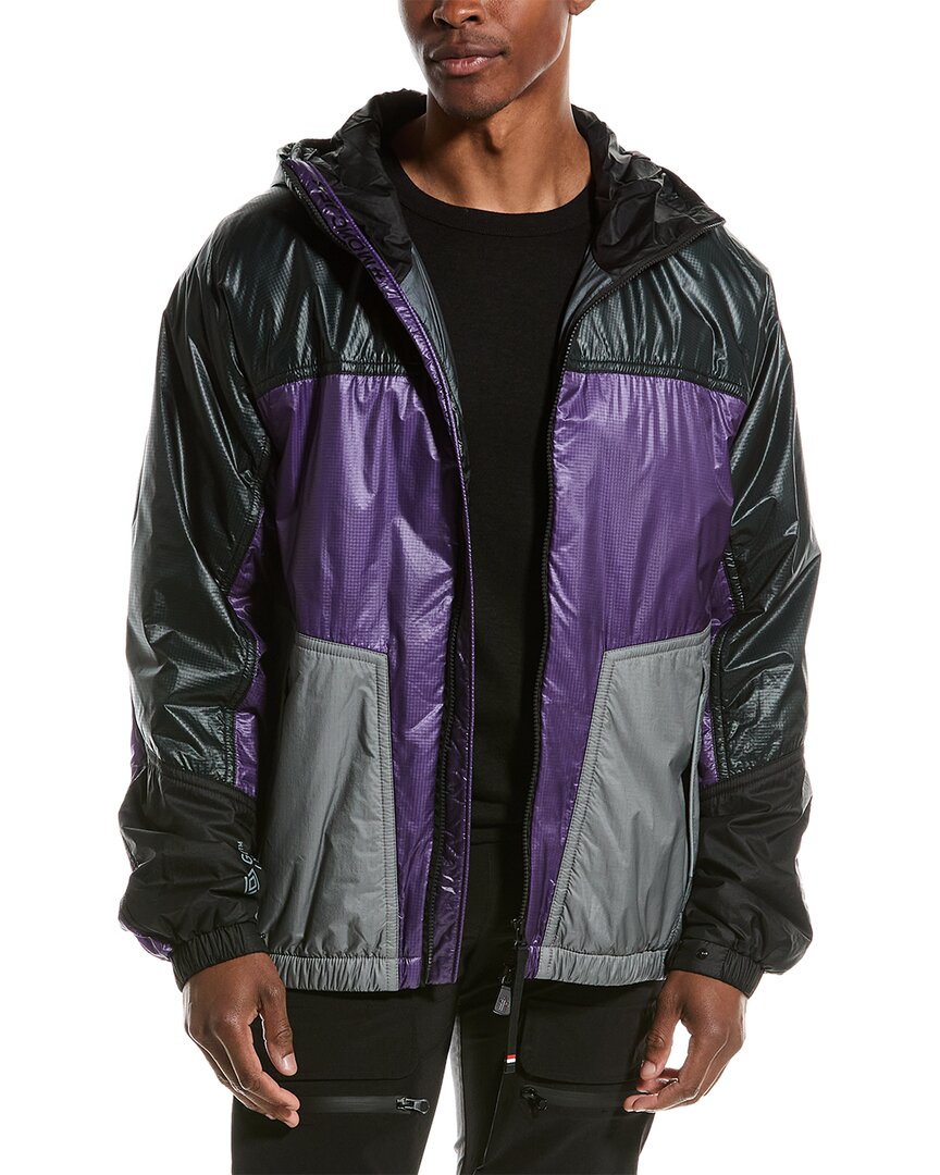 Moncler Peyrus Hooded Sports Jacket In Purple