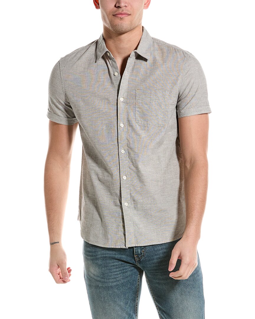 Shop Ag Jeans Pearson Shirt In Grey
