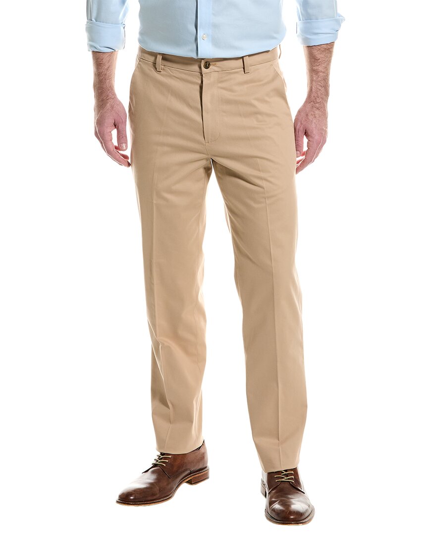 Shop Brooks Brothers Clark Stretch Chino In Beige