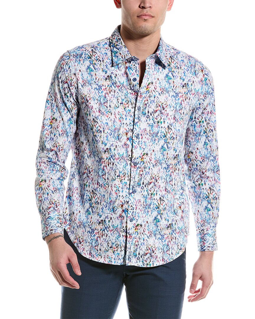 Shop Robert Graham Bitra Classic Fit Woven Shirt In White