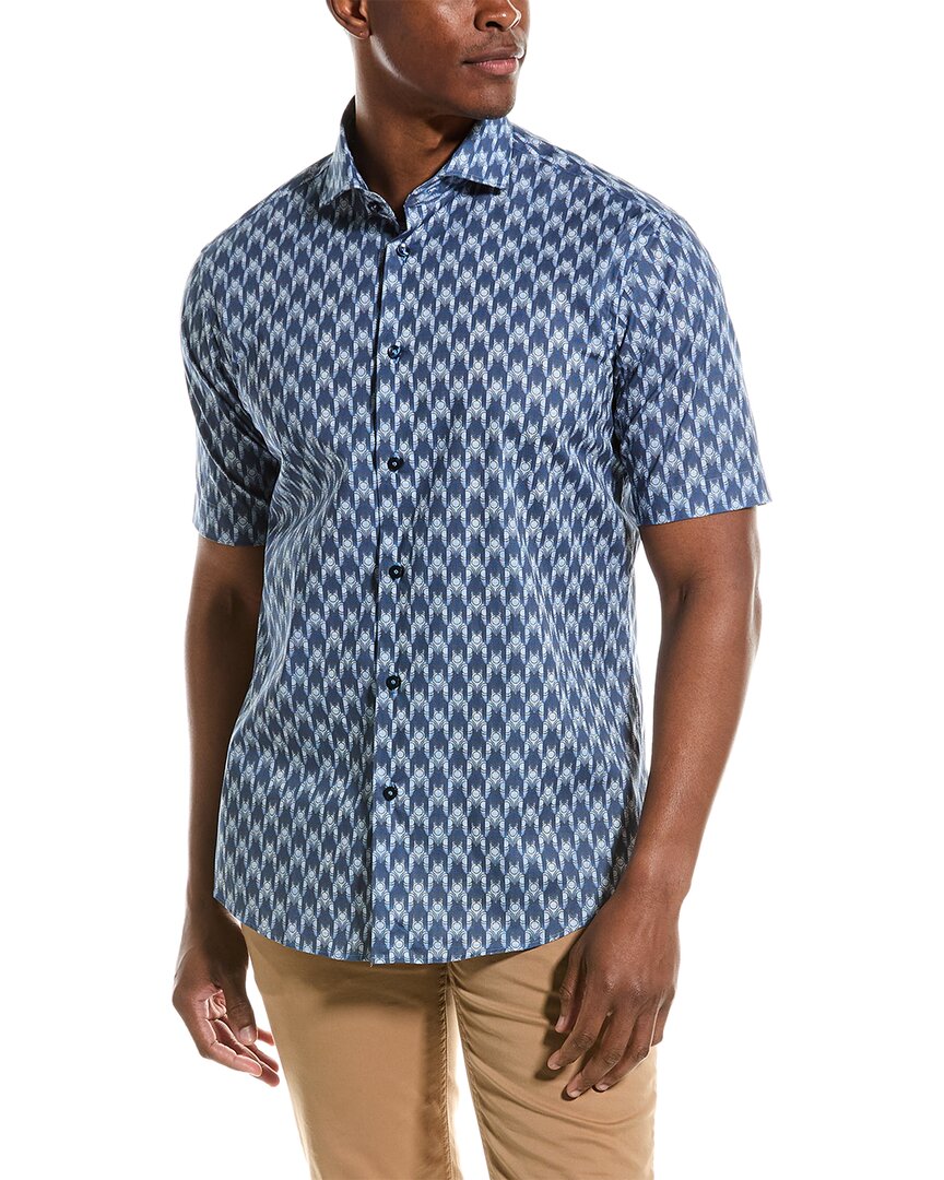 Shop Blu By Polifroni Sport Shirt In Blue