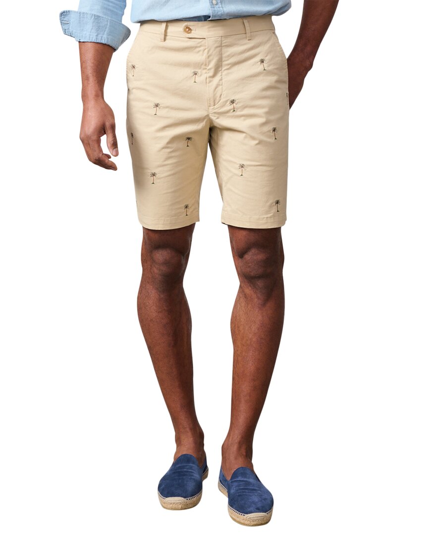 J.mclaughlin Palm Tree Oliver Embroidered Short