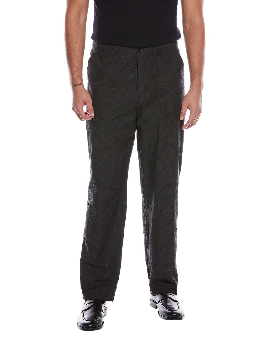 Officine Generale Gregoire Jacquard Pant In Black