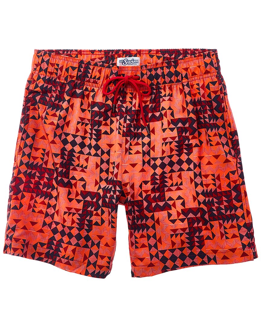 Shop Mr.swim Quilted Swim Short In Red